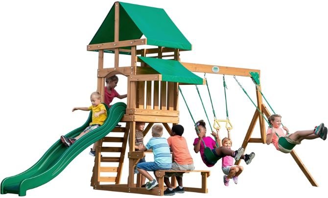 Backyard Discovery Belmont Cedar Wood Swing Set