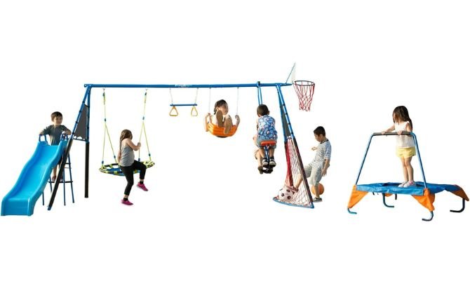 A Multi-Activity Heavy-Duty Swing Set for Active Kids