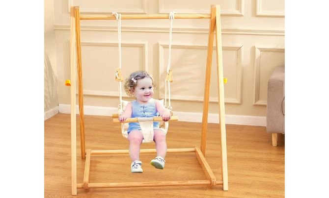 FUNLIO Montessori Wooden Swing Set Review