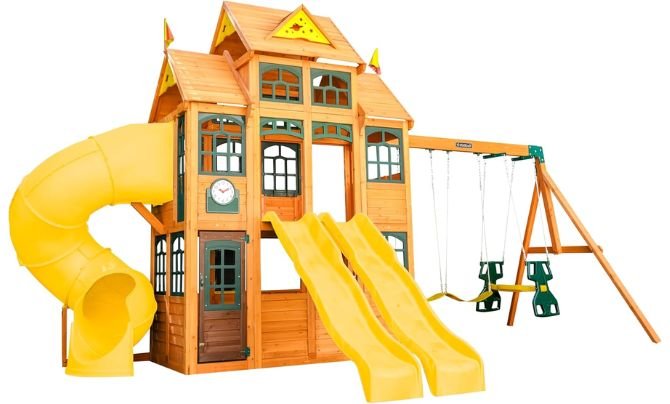 KidKraft Atlas Point Wooden Outdoor Swing Set Review – One of the Best Swing Sets for Big Families