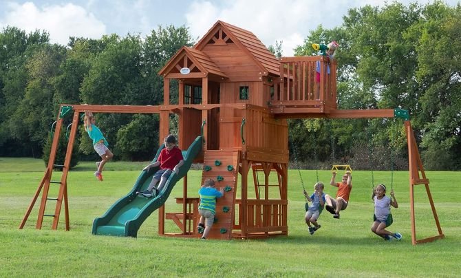 Premium Wooden Swing Sets 1