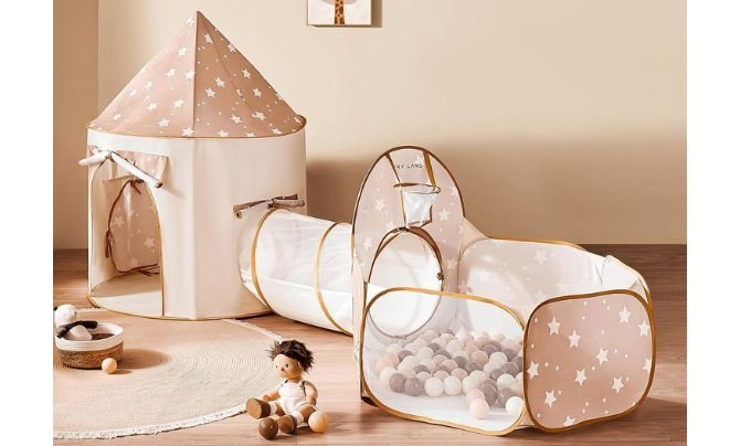 Tiny Land Kids Play Tent with Tunnel Review | Indoor Pop-Up Play Tent with Ball Pit
