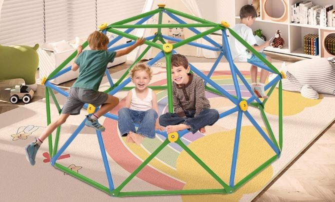 Climbing Domes and Triangles - Indoor Climbing Toys for Rainy Days