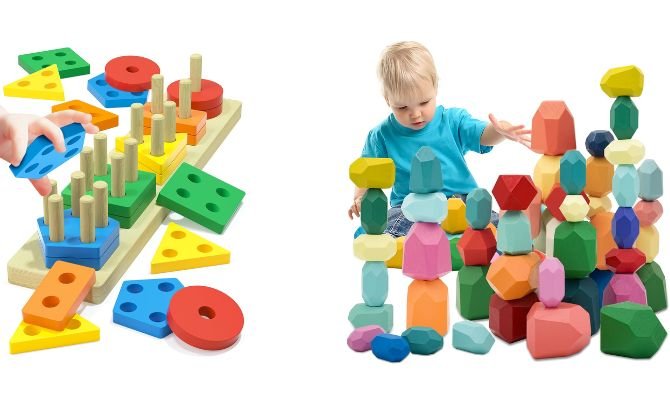 Wooden Stacking Toys and Puzzles