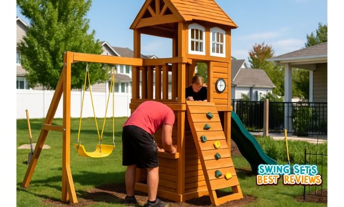 How to Install a Swing Set – Step 3: Anchoring the Swing Set