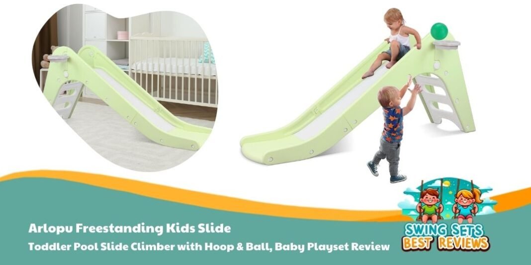 Arlopu Freestanding Kids Slide for Indoor Outdoor Review