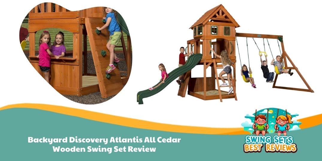 Backyard Discovery Atlantis All Cedar Wooden Swing Set