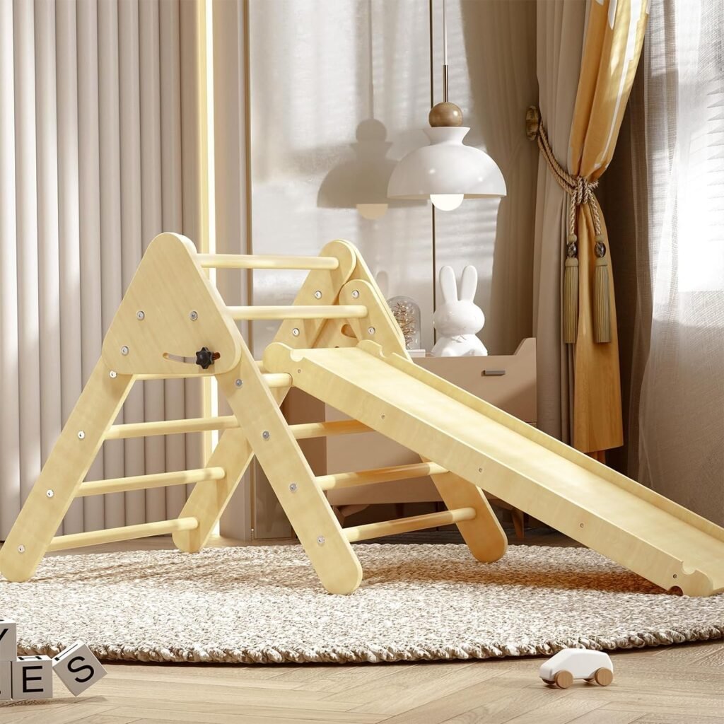 Benarita-Pikler-Triangle-2-in-1-Folding-Wooden-Triangle-Climber-1