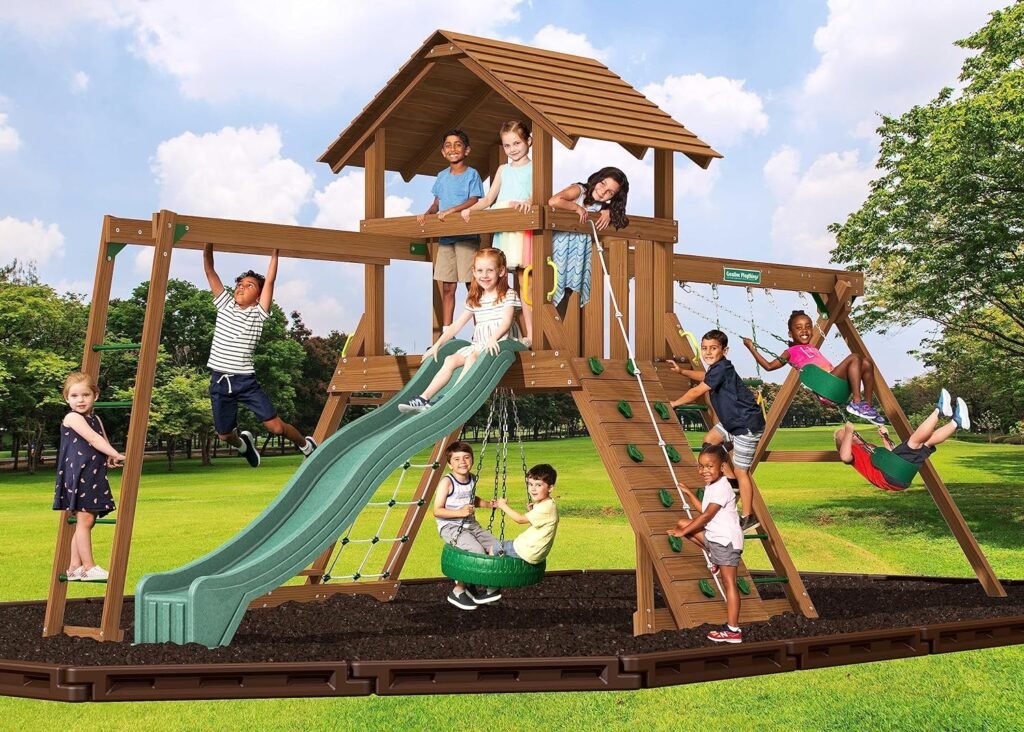 Creative Playthings Northbridge Pack 4 Wooden Swing Set Review-1