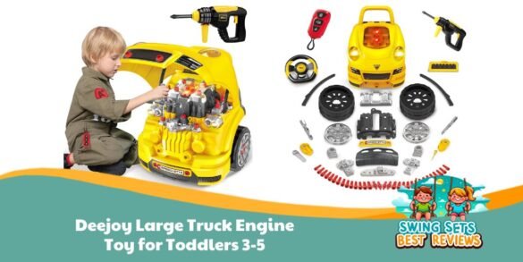 Deejoy Large Truck Engine Toy for Toddlers 3-5