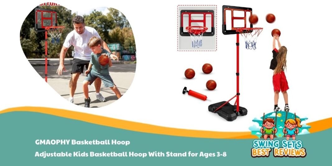 GMAOPHY Basketball Hoop With Stand for Ages 3-8