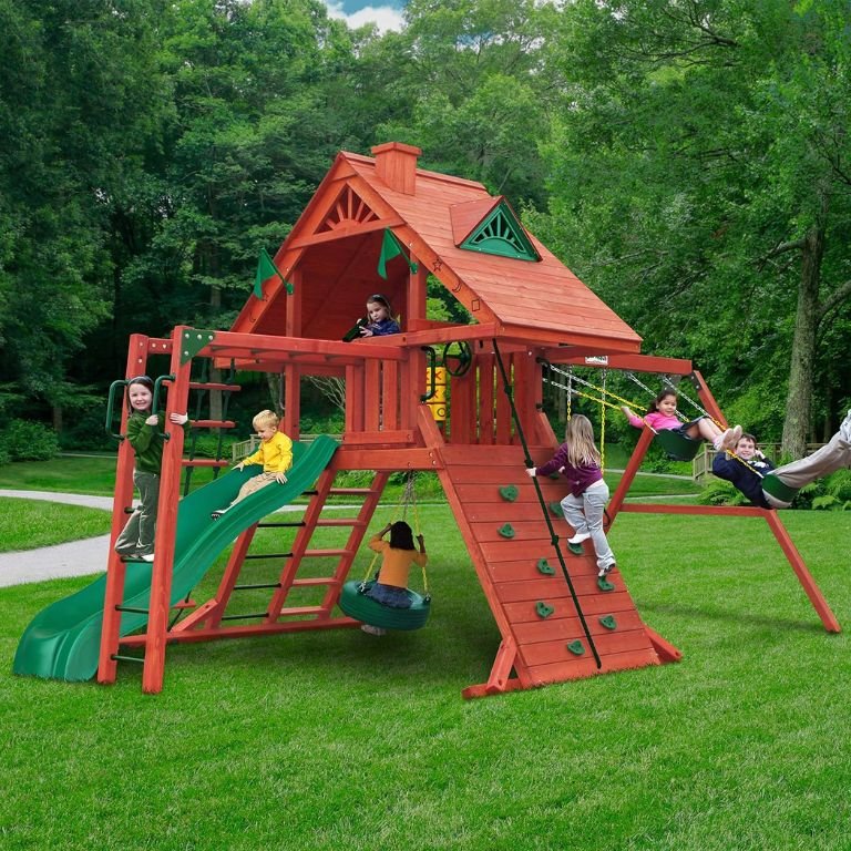 Gorilla Playsets 01-0013 Sun Palace II Wood Swing Set Review-1