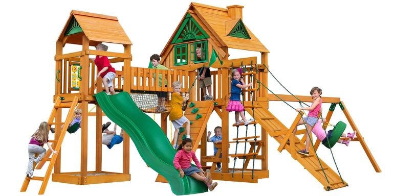 Gorilla Playsets 01-0055-AP Pioneer Peak Treehouse Wooden Swing Set ads Gorilla Playsets 01-0055-AP Pioneer Peak Treehouse Wooden Swing Set ads