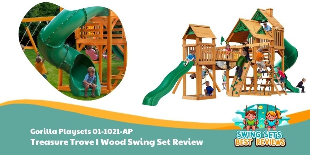 Gorilla Playsets 01-1021-AP Treasure Trove I Swing Set Review-1