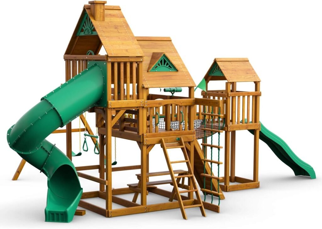 Gorilla Playsets 01-1021-AP Treasure Trove I Swing Set Review-2