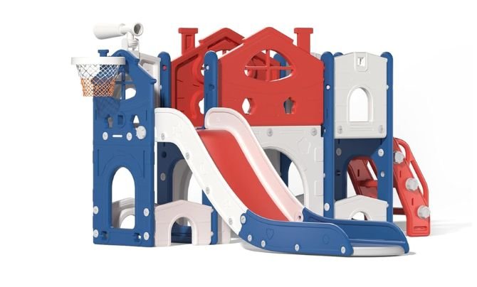 Expand Your Kids' Fun with the OELUBBY Kids Slide Playset 1