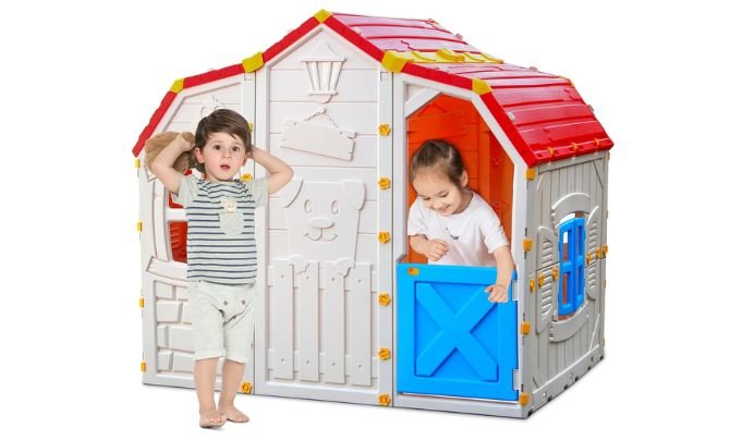 The Magic of Outdoor Play with HONEY JOY Outdoor Playhouse 2