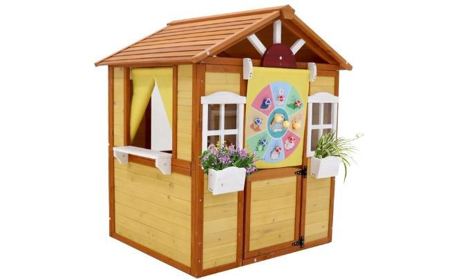 AOCOROE Outdoor Playhouse Cottage Review 1