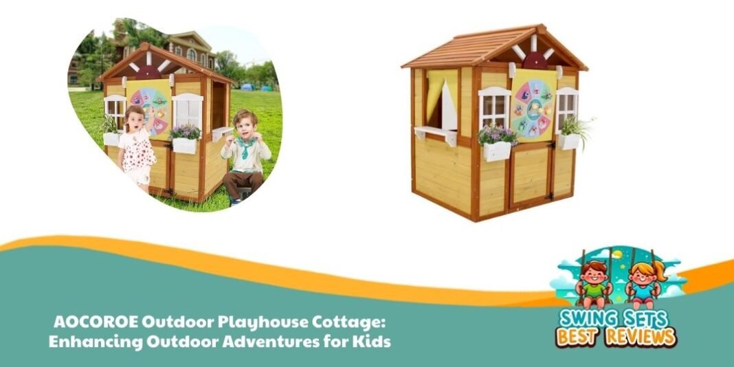 AOCOROE Outdoor Playhouse Cottage Review